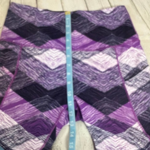 Ododos Yoga exercize Leggings  XL purple geo print Super Soft NWOT - Picture 7 of 9